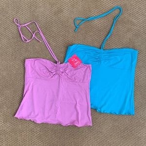 Blue tube/halter-top
